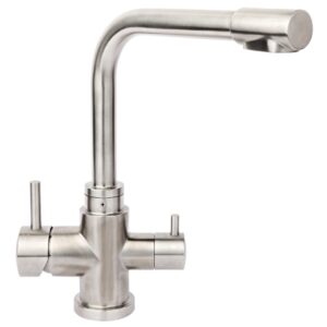 Premium L Style 3 Way Mixer Tap Stainless Steel