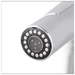 2 Spray Pattern Spout Spring Hose 3 Way Mixer Chrome + Veggie Sprayer