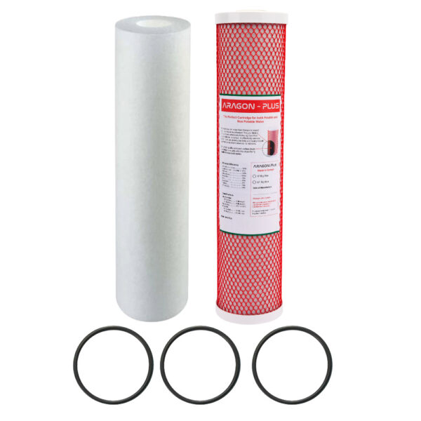 Aragon Budget-Pack Premium Triple Whole House Kit 2 Filter Pack