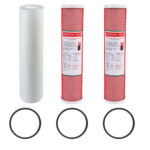 Aragon Triple Whole House Cartridge Kit 20Inch x 4.5inch Includes Sediment