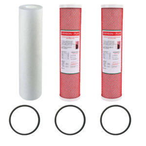 Aragon Triple Whole House Cartridge Kit 20Inch x 4.5inch Includes Sediment