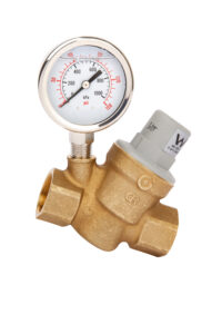 Caleffi PRV 5335 Series 3'4"With Stainless Steel Gauge