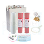 Triple Whole House Water Filter Stainless-Steel Cover + Aragon Plus