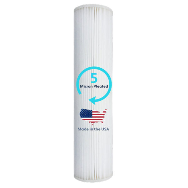 Unicel 5 Micron Sediment Filter Pleated Made in the USA