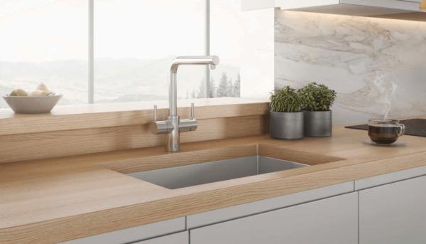 Insinkerator Multitap 3N1 L Shape Chrome In Kitchen