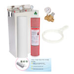 Twin Whole House Water Filter S/S Cover 20inch + Aragon-Plus