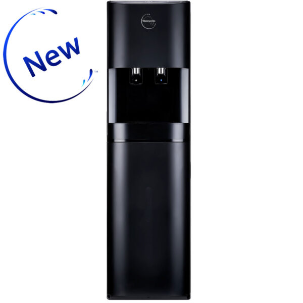 D25C Cold and Cool Water Dispenser Black Floor Standing + ECO1-Plus Water Filter