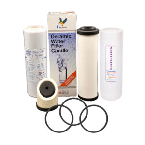 Replacement Cartridge Pack Doulton Ultracarb 10inch Triple Countertop Under Sink Water Filter with Fluoride Removal & Alkaline